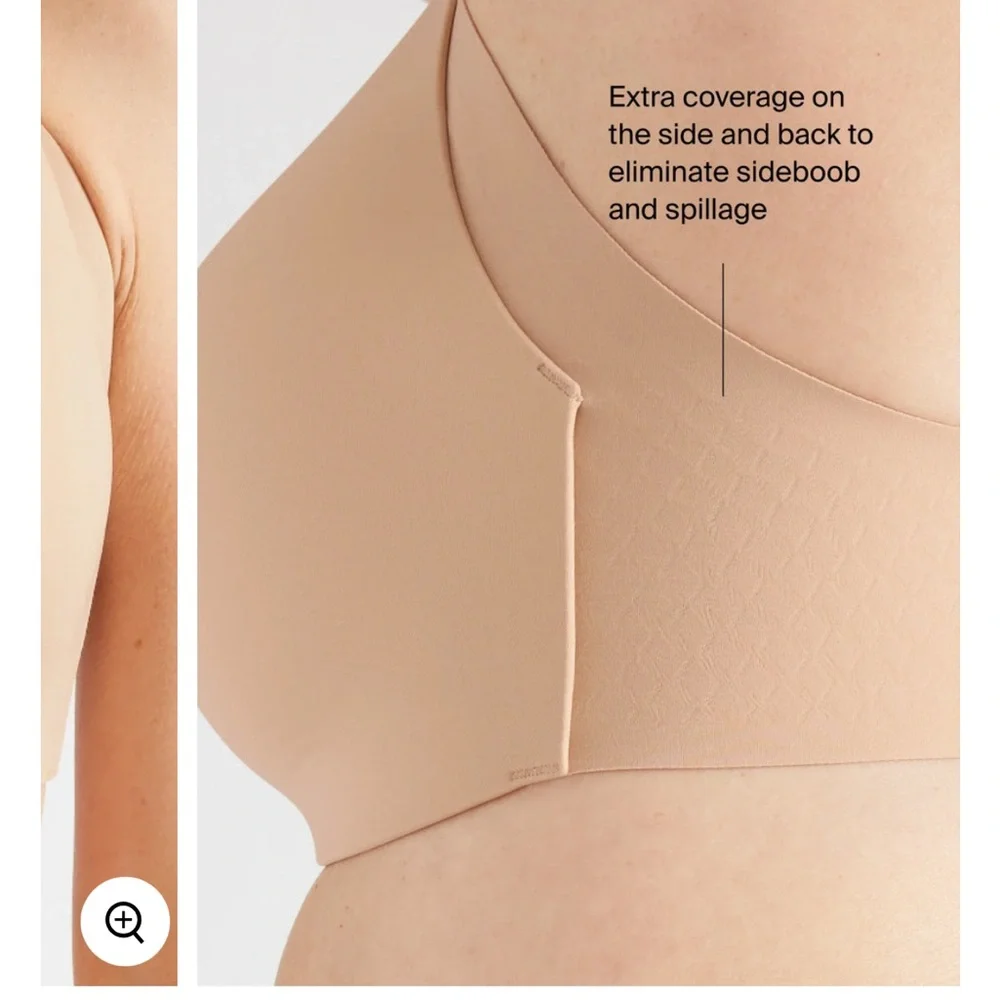 Knix WingWoman Contour Bra Warm Sand Nude Tan Beige Wireless T-Shirt